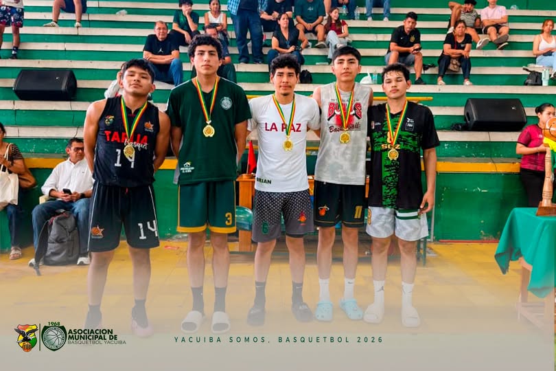 Samuel Gallardo, basquet Yacuiba es distinguido